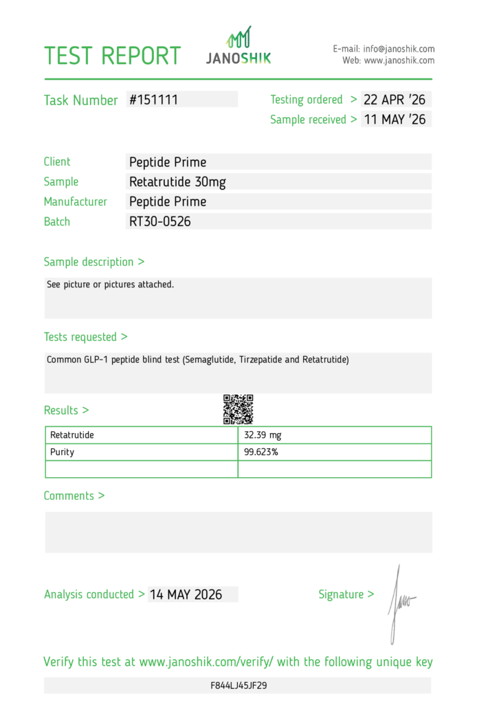 Lab test report 151111